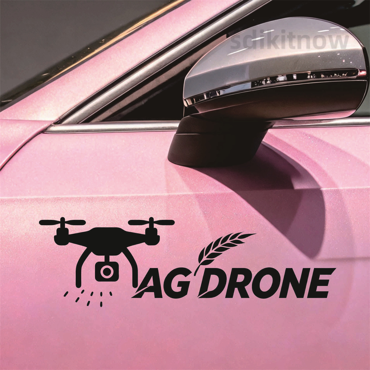 Agriculture Farming Words - Наклейка на автомобиль AG DRONE Farm