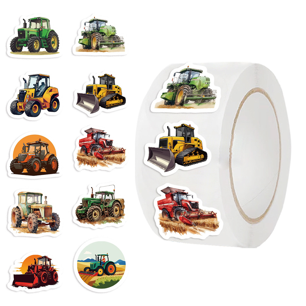 Agriculture Farming For Kids - 500 шт. наклеек с изображением тракторов,