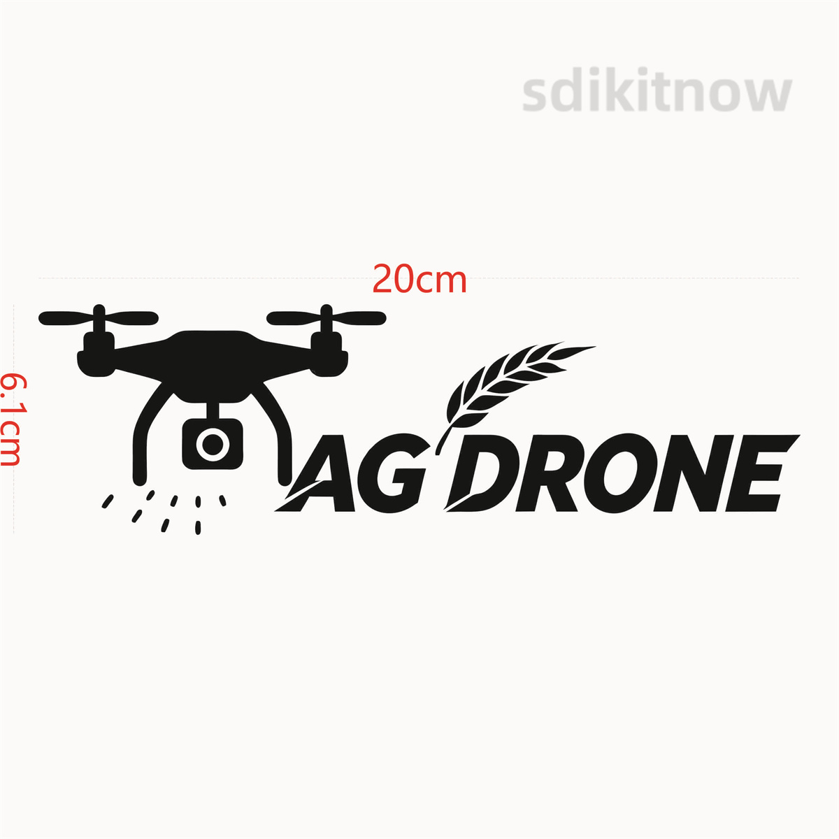 Наклейка на автомобиль AG DRON – обзор и цена Agriculture Farming Words