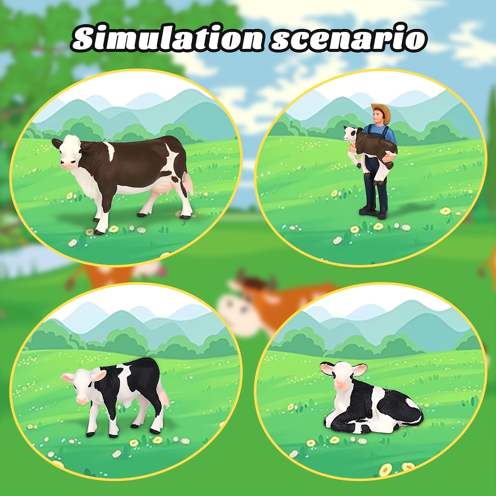 Набор из 4 коллекционных фигур – обзор и цена Agriculture Farming For Kids